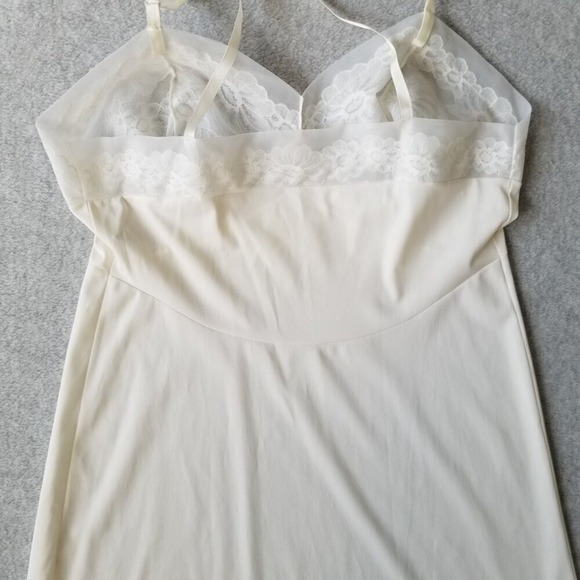 Vanity Fair Womens Vintage Slip Ivory Lace Trim Midi Dress USA Fairy Sz 36 - Picture 10 of 15